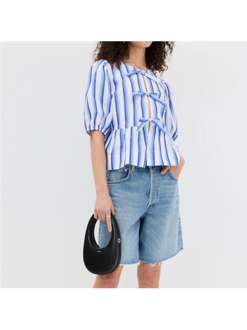 Ganni stripped top